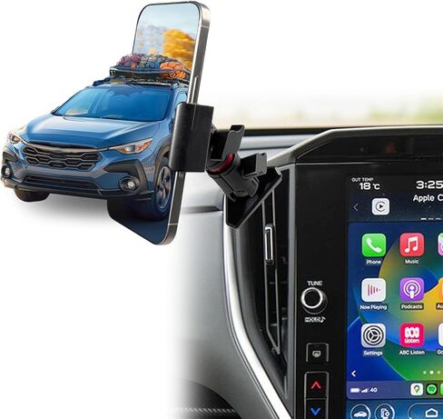 حامل هاتف Crosstrek Vent 2025 لملحقات 2024-2025 lmpreza 2026 Crosstrek Hybrid 2022-2025 WRX | حامل فتحة تهوية تلسكوبية من الألومنيوم | حافظة سميكة مناسبة لهاتف iPhone 16/15 Pro Max وGalaxy S24 in Kuwait