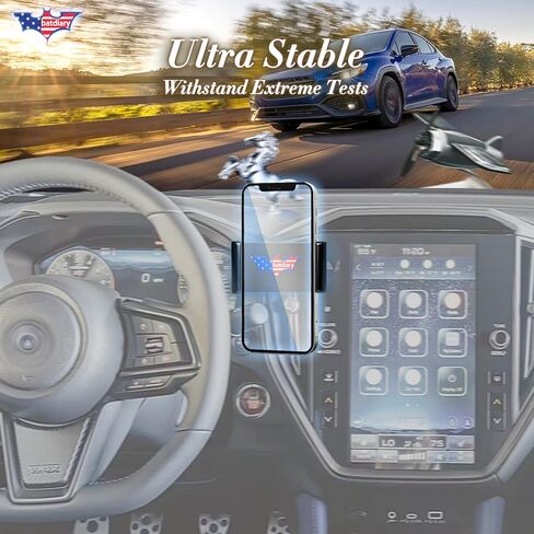 حامل هاتف Crosstrek Vent 2025 لملحقات 2024-2025 lmpreza 2026 Crosstrek Hybrid 2022-2025 WRX | حامل فتحة تهوية تلسكوبية من الألومنيوم | حافظة سميكة مناسبة لهاتف iPhone 16/15 Pro Max وGalaxy S24 in Kuwait