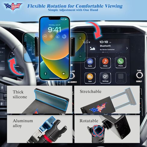 حامل هاتف Crosstrek Vent 2025 لملحقات 2024-2025 lmpreza 2026 Crosstrek Hybrid 2022-2025 WRX | حامل فتحة تهوية تلسكوبية من الألومنيوم | حافظة سميكة مناسبة لهاتف iPhone 16/15 Pro Max وGalaxy S24 in Kuwait