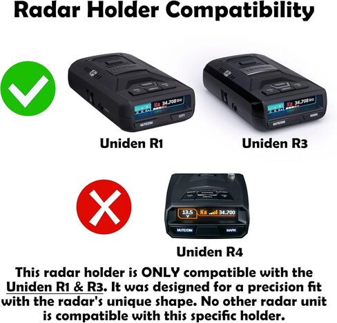 Radar Holder for Uniden R1 or R3 Compatible with Tesla Vehicles (V5 Platform) in Saudi Arabia