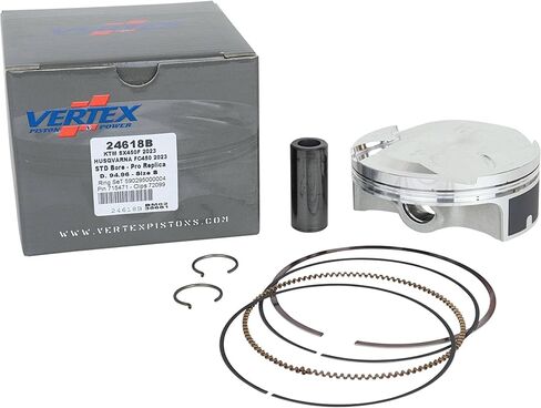 Vertex 24618B مجموعة مكبس طبق الأصل مزورة متوافقة مع استبدال KTM 450 SMR 2023، 450 SX-F Factory 2022-2023، 450 XC-F 2023-2024، Husqvarna FC 450 2023-2024، FC 450 إصدار التراث 2023 in Kuwait