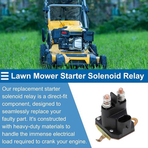 No.7CM124121251 Lawn Mower Starter Solenoid Relay for Gravely ZTX 60, ZTX 52 Stealth, ZTX 52, ZTX 42, ZT XL 60 Starter Solenoid Replacement 2 Pin 1 Pc in Kuwait