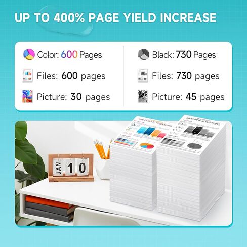 68XL 68 Ink Cartridges Black/Color Combo Pack Compatible for HP 68 Ink Cartridges High Yield Replacement for HP Ink 68 fit for Envy 6155e 6555e 6100e 6500e 6558e 6152e 6552e 6555e Printer(2 PACK) in Saudi Arabia