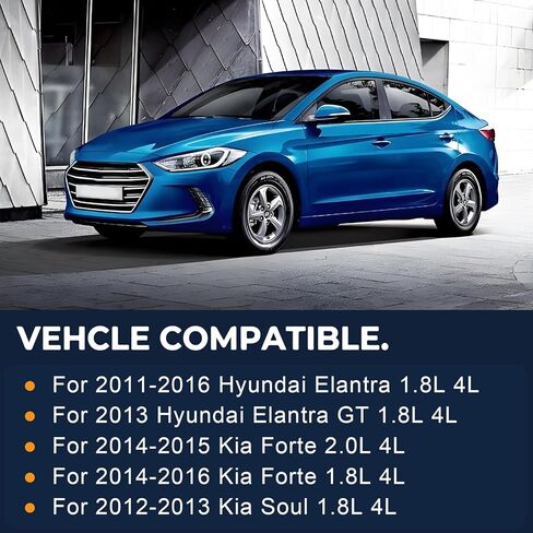 مجموعة حشية غطاء صمام المحرك Sorello 22441-2E000 متوافقة مع Hyundai Elantra 2011-2016، 2013 Elantra GT، لكيا فورتي 2014-2016 Soul 2012-2013 استبدال VS50733 VS50824R 0361997 in Kuwait