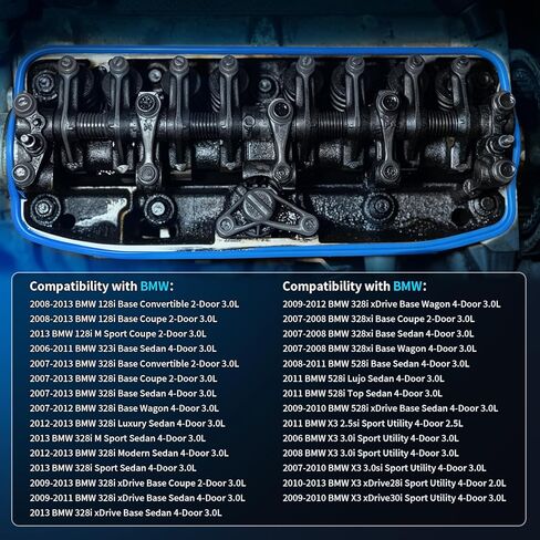 11127552280 مجموعة حشية غطاء صمام المحرك تناسب 2007-2013 BMW 128i 328i 528i X3 X5 Z4، 3.0L، مجموعة حشية غطاء الصمام استبدال 11127582245 11127559311 11127559699 11127552280 VS50532 VS50860R in Kuwait