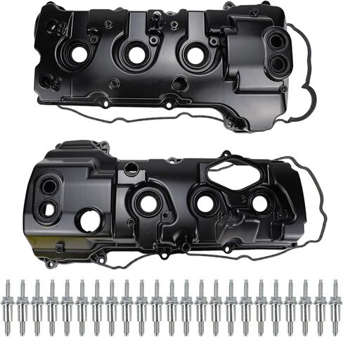 Aluminum Engine Valve Covers Compatible with Ford Expedition F-150 F150 Transit-150 Transit-250 Transit-350 HD Lincoln Navigator 3.5L V6 TURBOCHARGED 2013 2014 2015 2016 2017 2018 2019 2020 2021 2022 in Saudi Arabia
