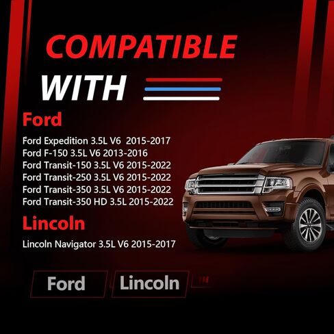 Aluminum Engine Valve Covers Compatible with Ford Expedition F-150 F150 Transit-150 Transit-250 Transit-350 HD Lincoln Navigator 3.5L V6 TURBOCHARGED 2013 2014 2015 2016 2017 2018 2019 2020 2021 2022 in Saudi Arabia