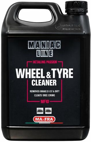 MANIAC LINE MAFRA Wheel and Tyre Cleaner | 2 in 1 for Rims and Tyres | Fast Brake Dust and Road Film Removal | Foam or Spray Application | Safe on Alloy Painted and Clear Coated Wheels | 1 Liter in Saudi Arabia