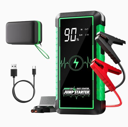 12V 5000A Car Battery Jump Starter, 16000mah Portable Jump Starter Box Jump Starter Battery Pack for Up to 9.0L Gas and 8.0T Diesel Engines with Safety Protection Function (5000A) in Saudi Arabia