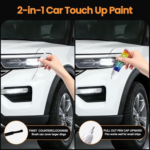 Wolf Gray(C7S) Touch Up Paint Compatible with KIA,2-In-1 Car Scratch Remover Pen,Car Paint Scratch Repair Kit for Scratches,Chips & Nicks,2-PCS SET in Saudi Arabia
