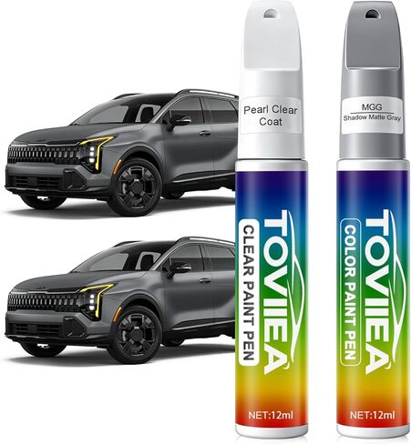 Wolf Gray(C7S) Touch Up Paint Compatible with KIA,2-In-1 Car Scratch Remover Pen,Car Paint Scratch Repair Kit for Scratches,Chips & Nicks,2-PCS SET in Saudi Arabia