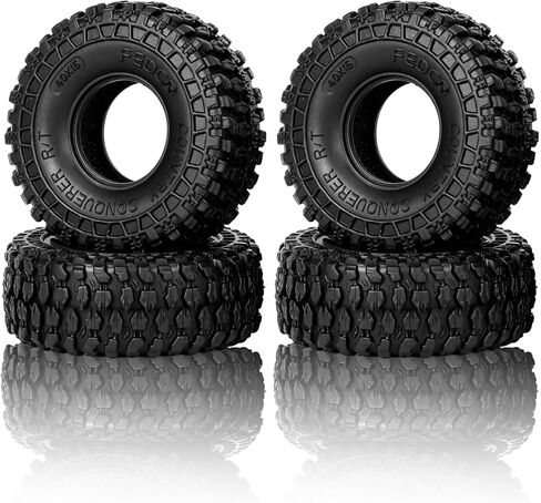 إطارات SCX30 إطارات عجلات 0.7 بوصة 4 قطعة 40*16 مللي متر إطارات مطاطية عالية القبضة للترقيات المحورية SCX30 1/30 RC الزاحف in Kuwait
