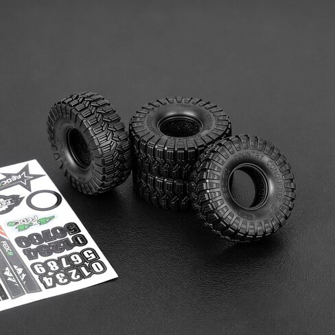 إطارات SCX30 إطارات عجلات 0.7 بوصة 4 قطعة 40*16 مللي متر إطارات مطاطية عالية القبضة للترقيات المحورية SCX30 1/30 RC الزاحف in Kuwait