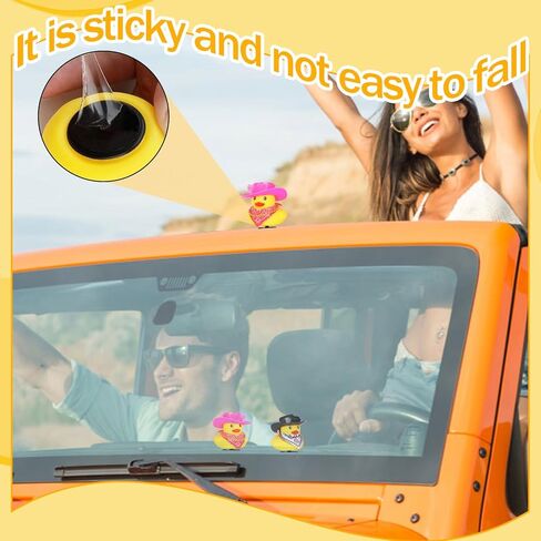 30PCS Jeeper Duck Holder,2PCS Mini Rubber Ducks with Hat Sunglasses Chains and Scarf,Duck Holder for Jeeps Dash,Jeeps Ducks for Ducking, Car Accessories,Car Dashboard Decorations in Kuwait