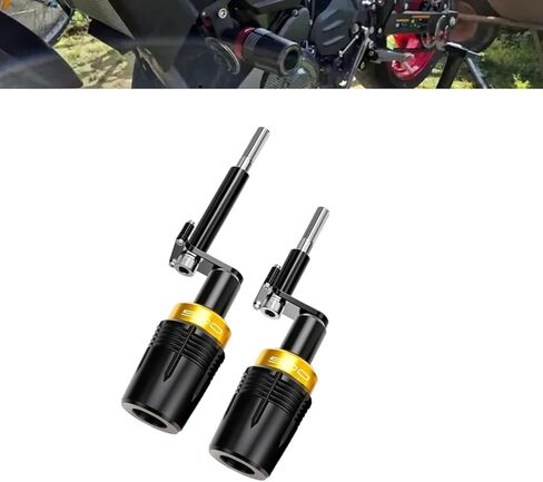 CNC with POM Motorcycle Frame Sliders Crash Pad Falling Protection (Green) Competible With Ninja 500 500SE 2025 Z500 2024 Ninja 400 Ninja400 Z400 Z 400 2018-2024 2025 (Green) in Saudi Arabia