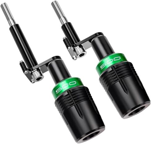 CNC with POM Motorcycle Frame Sliders Crash Pad Falling Protection (Green) Competible With Ninja 500 500SE 2025 Z500 2024 Ninja 400 Ninja400 Z400 Z 400 2018-2024 2025 (Green) in Saudi Arabia