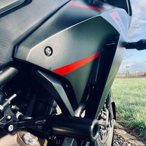 Shogun Hon CBR300R CBR 300 2015 2016 2017 2018 2019 2020 2021 2022 منزلقات إطار سوداء بدون قطع تناسب موديلات ABS وغير ABS - 750-3149 - صنع في الولايات المتحدة الأمريكية in Kuwait