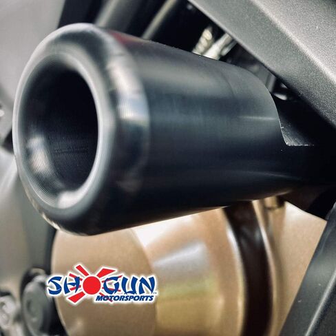 Shogun Hon CBR300R CBR 300 2015 2016 2017 2018 2019 2020 2021 2022 منزلقات إطار سوداء بدون قطع تناسب موديلات ABS وغير ABS - 750-3149 - صنع في الولايات المتحدة الأمريكية in Kuwait