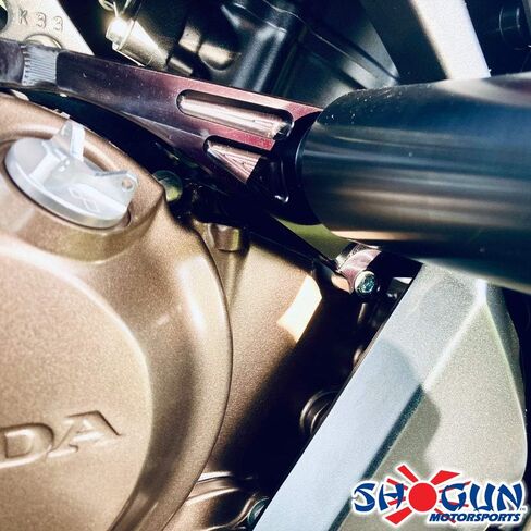 Shogun Hon CBR300R CBR 300 2015 2016 2017 2018 2019 2020 2021 2022 منزلقات إطار سوداء بدون قطع تناسب موديلات ABS وغير ABS - 750-3149 - صنع في الولايات المتحدة الأمريكية in Kuwait