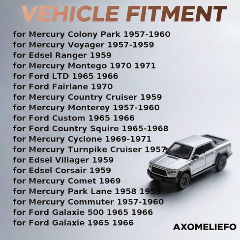 طقم أسطوانة عجلة فرامل الطبل الخلفي لسيارة Ford Custom 1965 1966 لسيارة Ford Country Squire 1965 1966 1967-1968 يناسب Edsel Ranger، Villager، Corsair 1959 استبدال C5AZ2128A، C0MY2128A 2 × in Kuwait