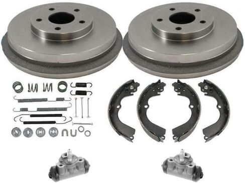 Rear Drums Brake Shoes Wheel Cylinders for Subaru for Impreza 1996-2004 Wagon W/ 4 ABS Non-Asbestos Organic-Pad Material 160906 in Kuwait