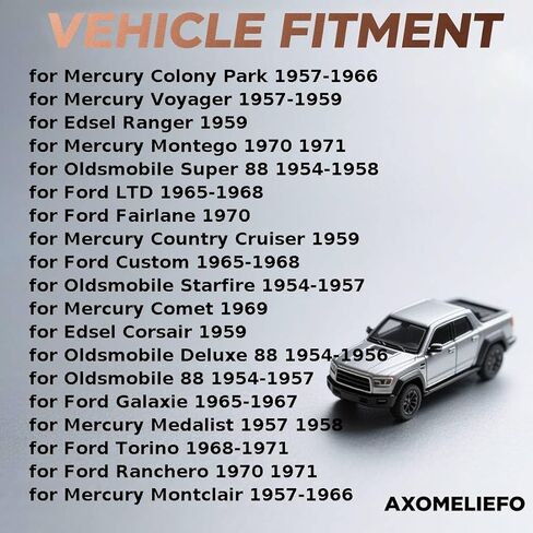 طقم أسطوانة عجلة الفرامل الخلفية لـ Edsel Villager، Ranger، Corsair 1959 لـ Ford Custom 1965 1966 1967-1968 يناسب Ford Country Squire 1965-1968 استبدال C5AZ2128A، C0MY2128A قطعة واحدة in Kuwait