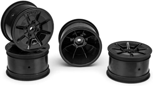 JCO3466B JConcepts Pioneer 2.2 عجلات عربات التي تجرها الدواب الخلفية (أسود) (4) ث/12 مم سداسية in Kuwait