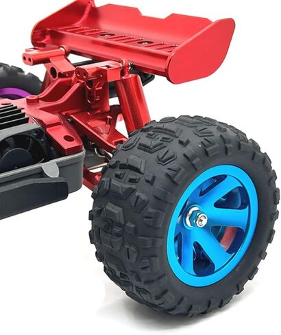 مجموعة إطارات وعجلات سيارة RC 4 قطع، ملحقات، إطارات مطاطية معدنية لسيارة 14301 H6V3 14303 14210 1:12 1:14 1:16 1:18 RC Car، أرجواني in Kuwait