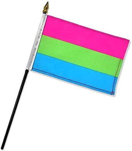 Ant Enterprise PolySexual Miniature Desk Flag Includes 1 Polyester Small Mini Stick Flag (4"x6" Polyester Flag) (No Base) in Saudi Arabia