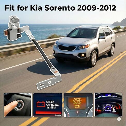 Negative Battery Cable Sensor 37180-2P100 Fit for Kia Sorento 2009-2012, Battery Current Sensor Assembly Replacement 371802P100 in Saudi Arabia