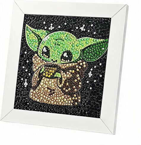 AllWenTo 5D Diamond Art Kit for Teens Adults Beginners,Full Drill Crystal Rhinestone Diamond Dots Craft for Home Wall Decor (Green Ears & Stars) in Saudi Arabia
