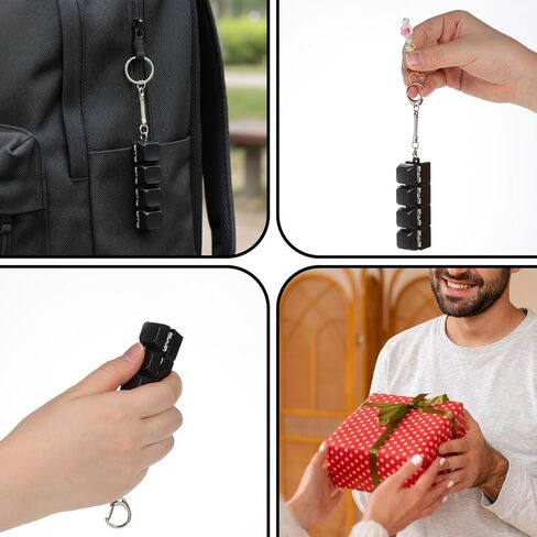 Qianyu 2 Pcs Keyboard Fidget Toy Keyboard Fidget Keychain Portable Fidgets Clicker Keychain 4-in-1 Keyboards Fidgets Keychains Gifts Button Linear and Separate Keyboards Keychains for Adults in Kuwait