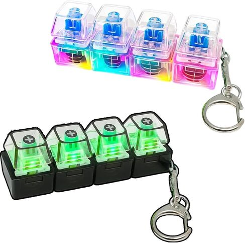 Keyboard Clicker Fidget, 2 Pack Stress Relief Clicker, Portable Fidget Keyboard for Office Workers, Sensory Play Clicker, Mini Keyboard Fidget in Saudi Arabia