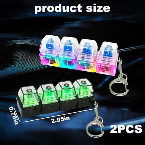 Keyboard Clicker Fidget, 2 Pack Stress Relief Clicker, Portable Fidget Keyboard for Office Workers, Sensory Play Clicker, Mini Keyboard Fidget in Saudi Arabia