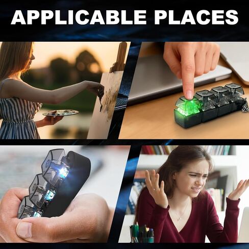 Keyboard Clicker Fidget, 2 Pack Stress Relief Clicker, Portable Fidget Keyboard for Office Workers, Sensory Play Clicker, Mini Keyboard Fidget in Saudi Arabia