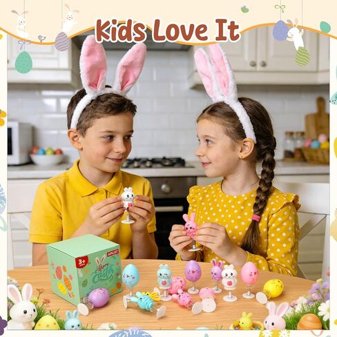 16 Pack Easter Toys Jumping Popper: Easter Basket Stuffers for Toddlers Kids, Spring Launcher Bulk Easter Egg Fillers, Party Favors Gifts for Classroom Boys Girls in Saudi Arabia