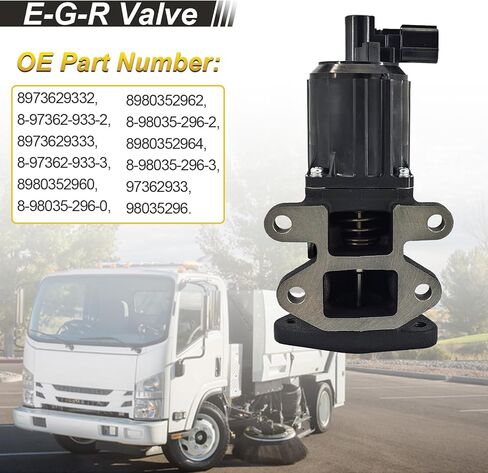 8980352964 8973629333 EGR Valve Compatible with Isuzu 4HK1 4HK1-T Truck NPR NPR-HD NQR NRR, 8973629332 in Kuwait