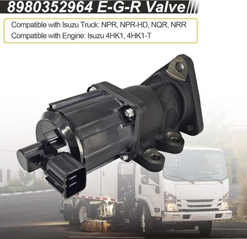 8980352964 8973629333 EGR Valve Compatible with Isuzu 4HK1 4HK1-T Truck NPR NPR-HD NQR NRR, 8973629332 in Kuwait