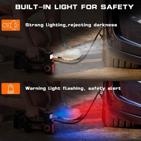IRONFIST Tire Inflator Compatible with MILWAUKEE M18 Battery, Portable Air Compressor with Warning Light & Start Protection for Cars, Motorcycle, Bicycles, Balls (BATTERY NOT INCLUDED) in Saudi Arabia