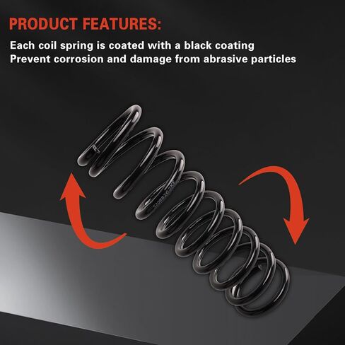 Front Left & Right Suspension Coil Spring Set Compatible with Grand Cherokee 1999 2000 2001 2002 2003 2004 4.0L & 4.7L, Replace# 52088262KE, 52088263KF 2PCS in Saudi Arabia