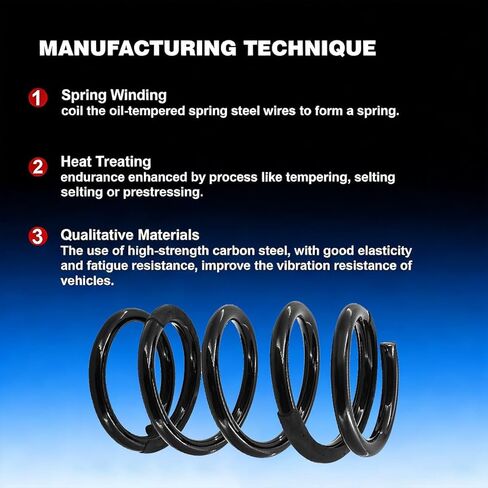 Rear Heavy Duty Coil Springs 2 Pack, Compatible with Kia Sedona 2006-2012 2014 & Hyundai Entourage 2007-2008, Replacement for OE 55350-4D201-DS 553504D201DS in Saudi Arabia