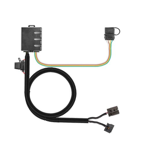 Wsays 4 Way Flat Trailer Wiring Harness Compatible with Hyundai Santa Fe Veracruz 2007-2019 Fit Kia Sedona Sorento 2007-2020 Factory Tow Package is Required in Saudi Arabia