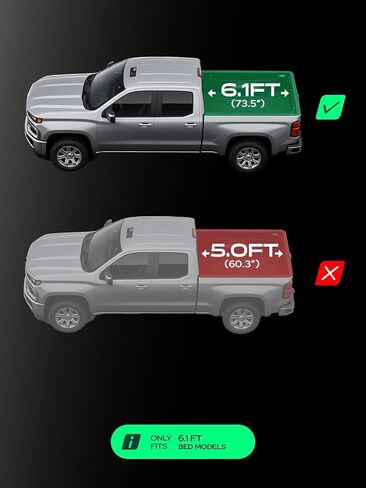 YHTAUTO جيب بمسمار مثبت على شكل حاجز مشاعل مع مجموعة أدوات بديلة لتويوتا تاكوما 2005-2011، سرير طويل 6.1 قدم، واقي غطاء عجلة أسود لامع، مجموعة من 4، أمامي وخلفي in Saudi Arabia
