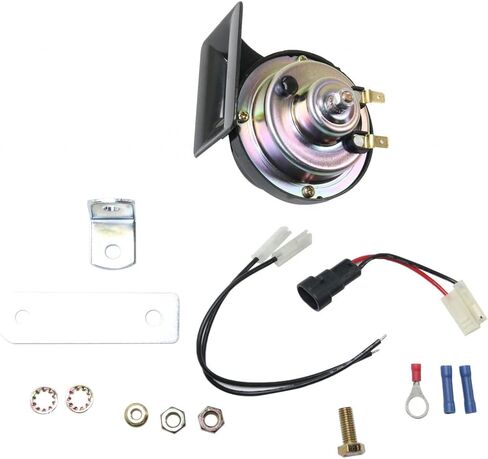 For GMC Sierra 2500 HD 2001-2006 Horn | Low | With Mounting Bracket and Wiring Harness | With Plug-in Type Connector | Replacement For D1920C, 85112 in Kuwait