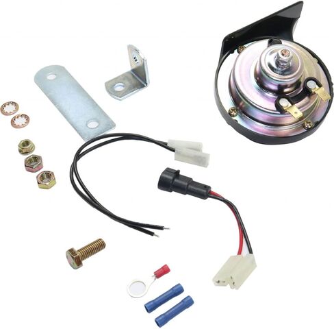 For GMC Sierra 2500 HD 2001-2006 Horn | Low | With Mounting Bracket and Wiring Harness | With Plug-in Type Connector | Replacement For D1920C, 85112 in Kuwait