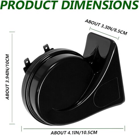 Horn 12V Car Horns Loud Dual-Tone Waterproof Auto Horns Electric Snail Horn Kit with Relay Harness and Switch Button,Universal for Any 12V Vehicles (horn with wire harness and button, 12v) in Saudi Arabia
