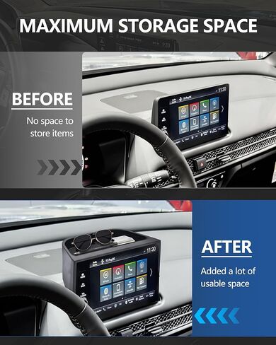 Dashboard Organizer Tray for Honda HRV 2023 2024 2025 2026 Accessories, Center Console Storage Box Fits 7" & 9" Screen, Sunglasses Holder, Non-Slip HRV Accessories in Saudi Arabia
