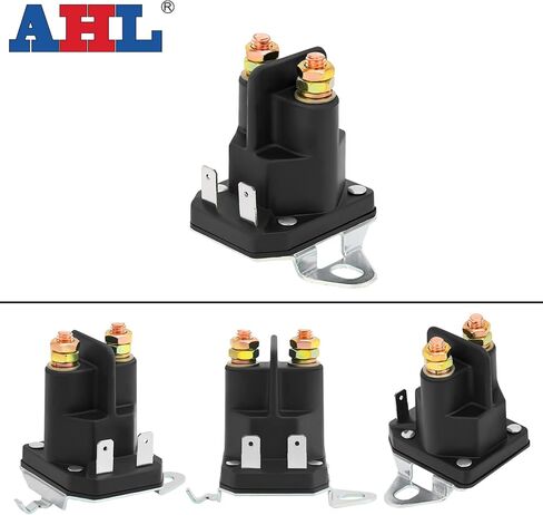 AHL Motorcycle Starter Relay Solenoid Compatible with GT52XLS, GTH2448T, GTH2454T, GTH2648, GTH2654T, GTH26K54T, GTH27V52LS, GTH3052TF, LGT2554, LGT2654 in Kuwait