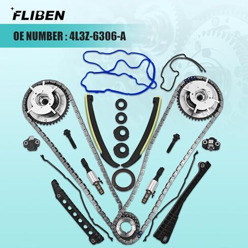 4L3Z-6306-A 24pc Phaser Repair Kit with VCT Solenoids & Valve Cover Gaskets Replacement for Ford 5.4L 3V Engine,4L3Z6306A in Kuwait