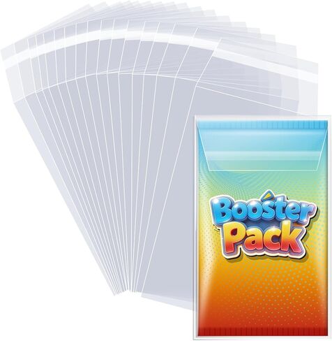 Booster Pack Sleeves, Booster Pack Protector Team Bags, Cards Sleeves for Trading Cards, Ultra Protection for Pro Collector- 100Pack in Kuwait